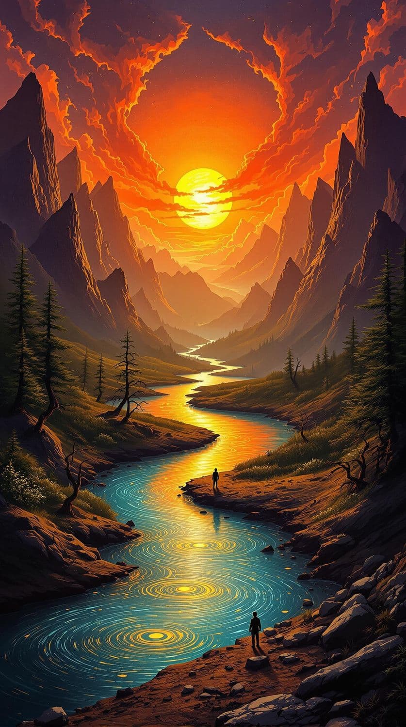 Mystical Mountain Mirage