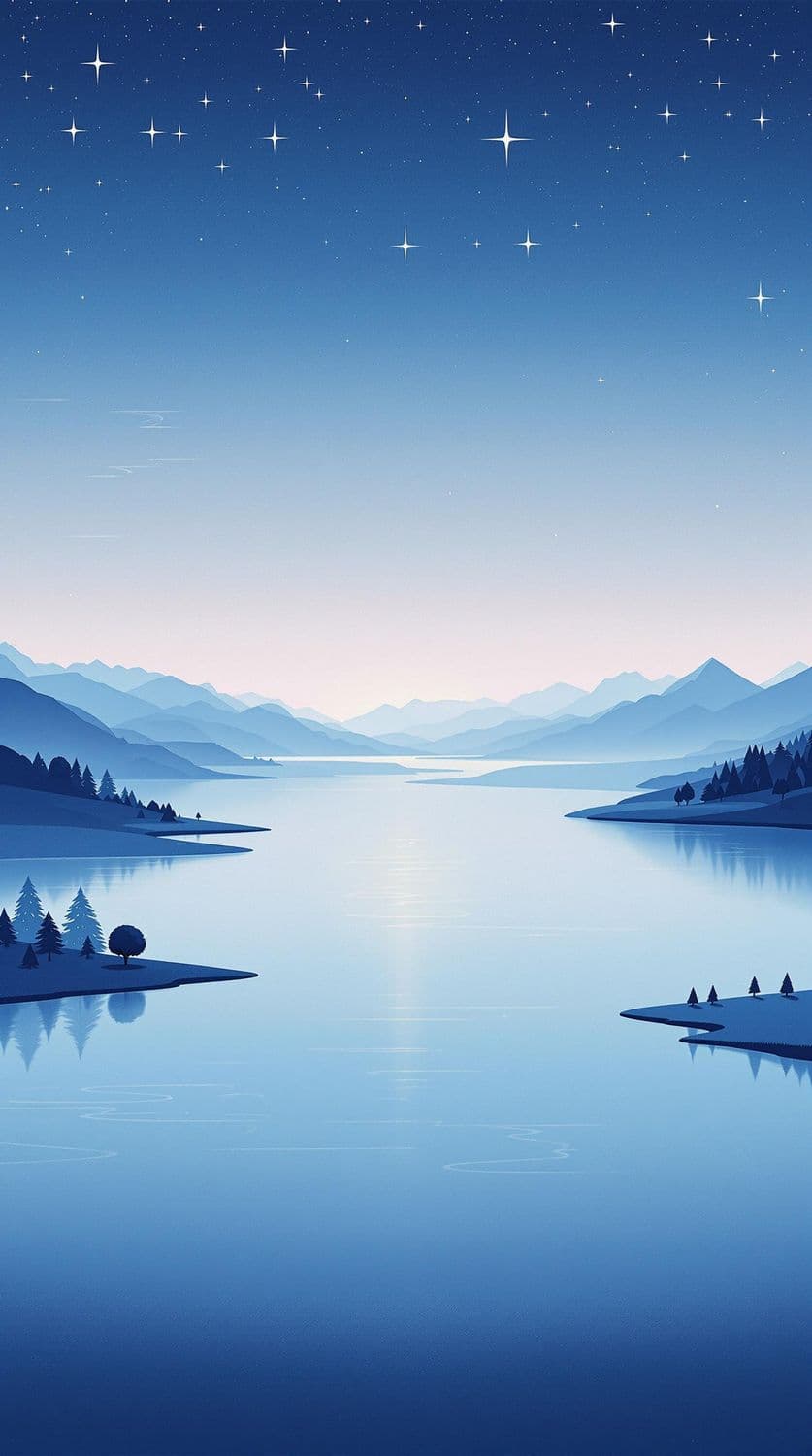 Celestial Lake at Dusk