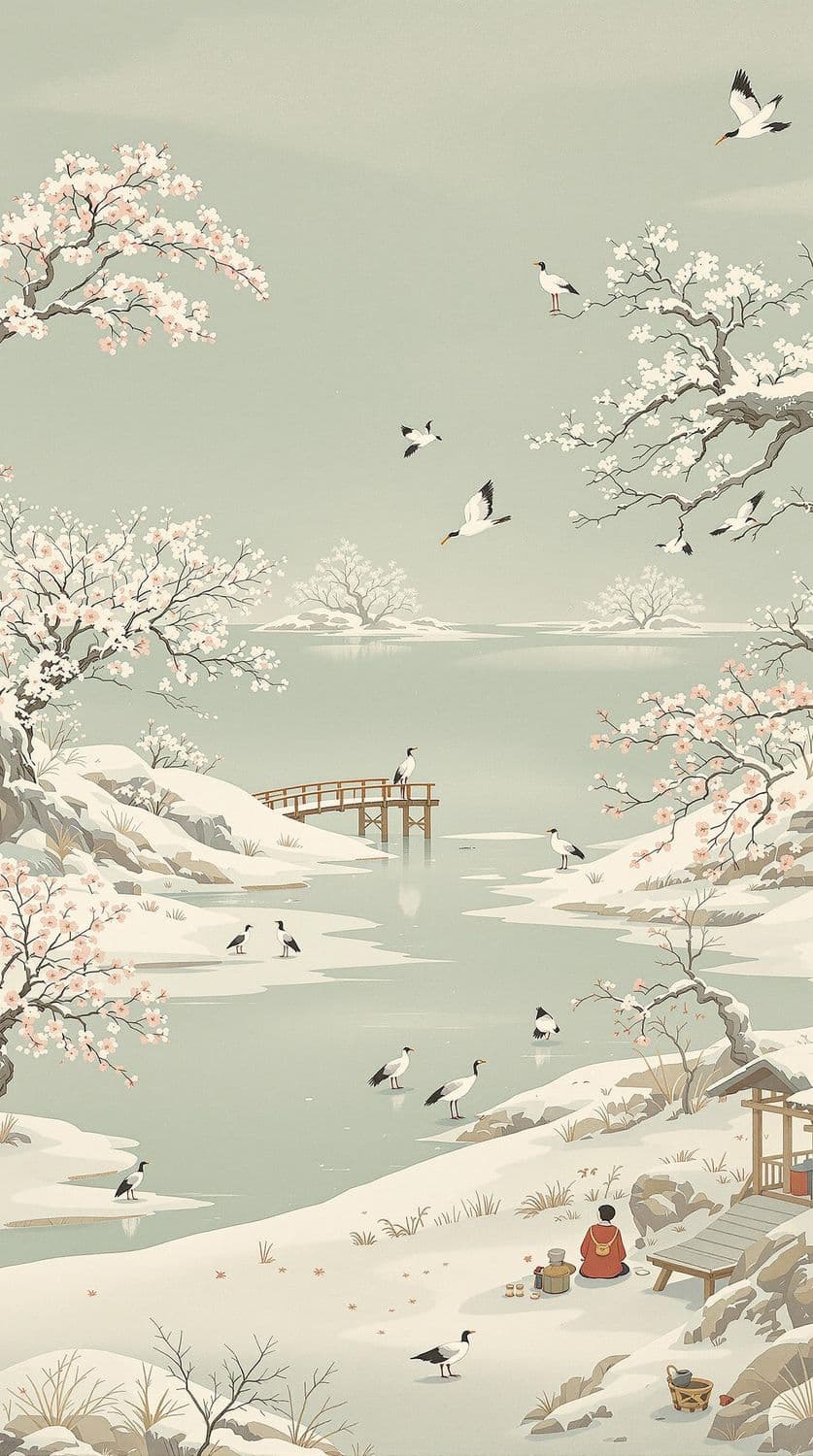 Winter Serenity by the Lake