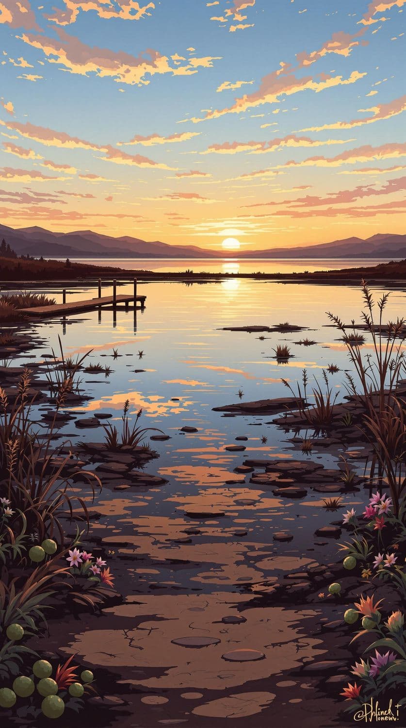 Dawn at the Lakeside