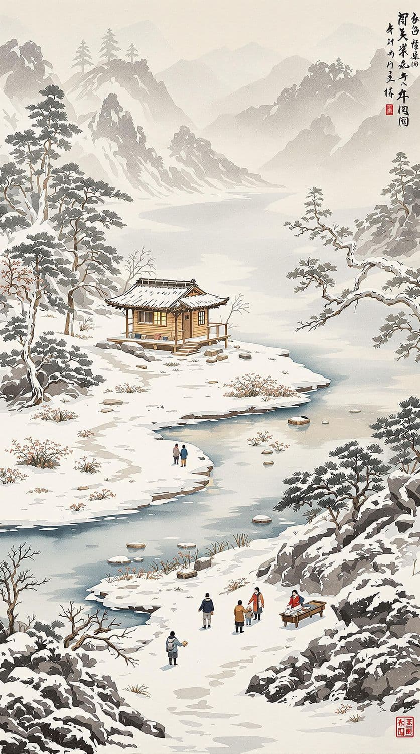 Winter Serenity by the Lake