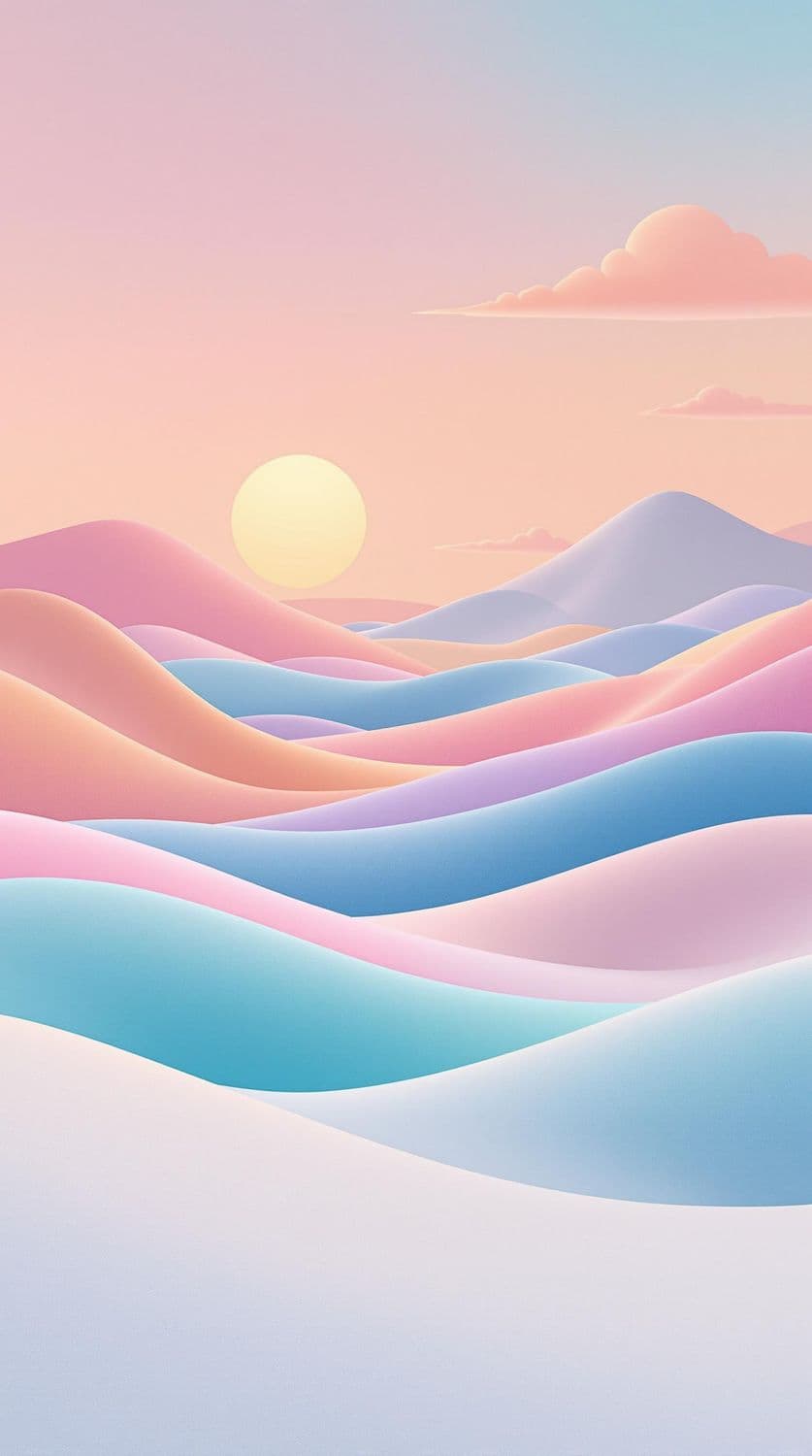Pastel Desert Sunset