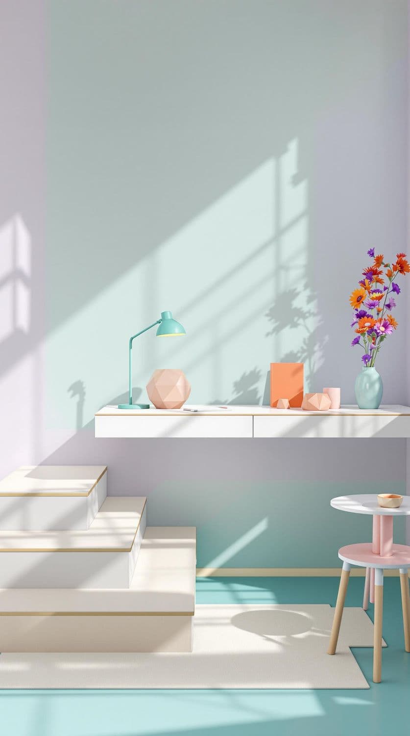 Serene Pastel Workspace