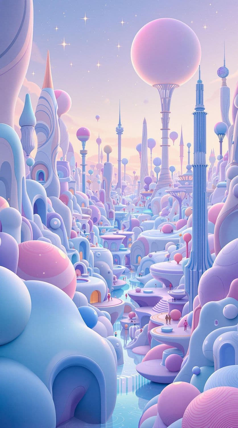 Futuristic Balloon City
