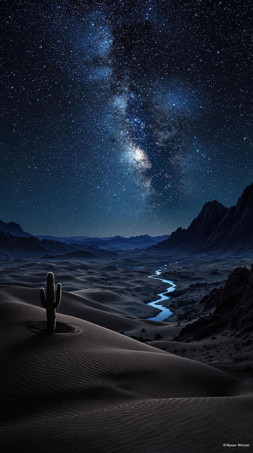 Desert Night Under the Stars
