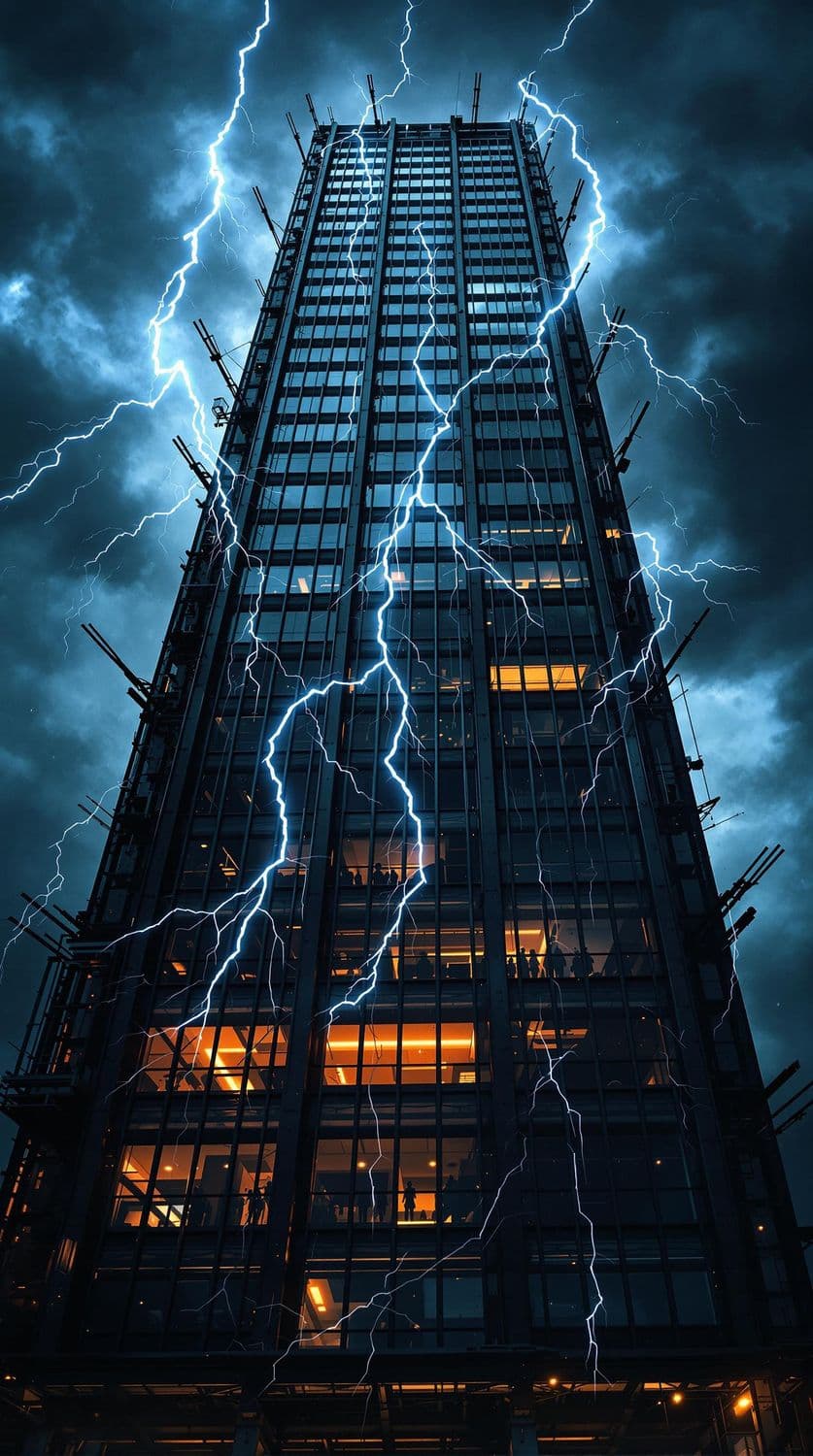 Thunderstorm Over High-Rise