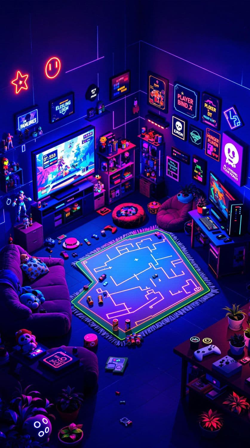 Neon Gamer's Retreat