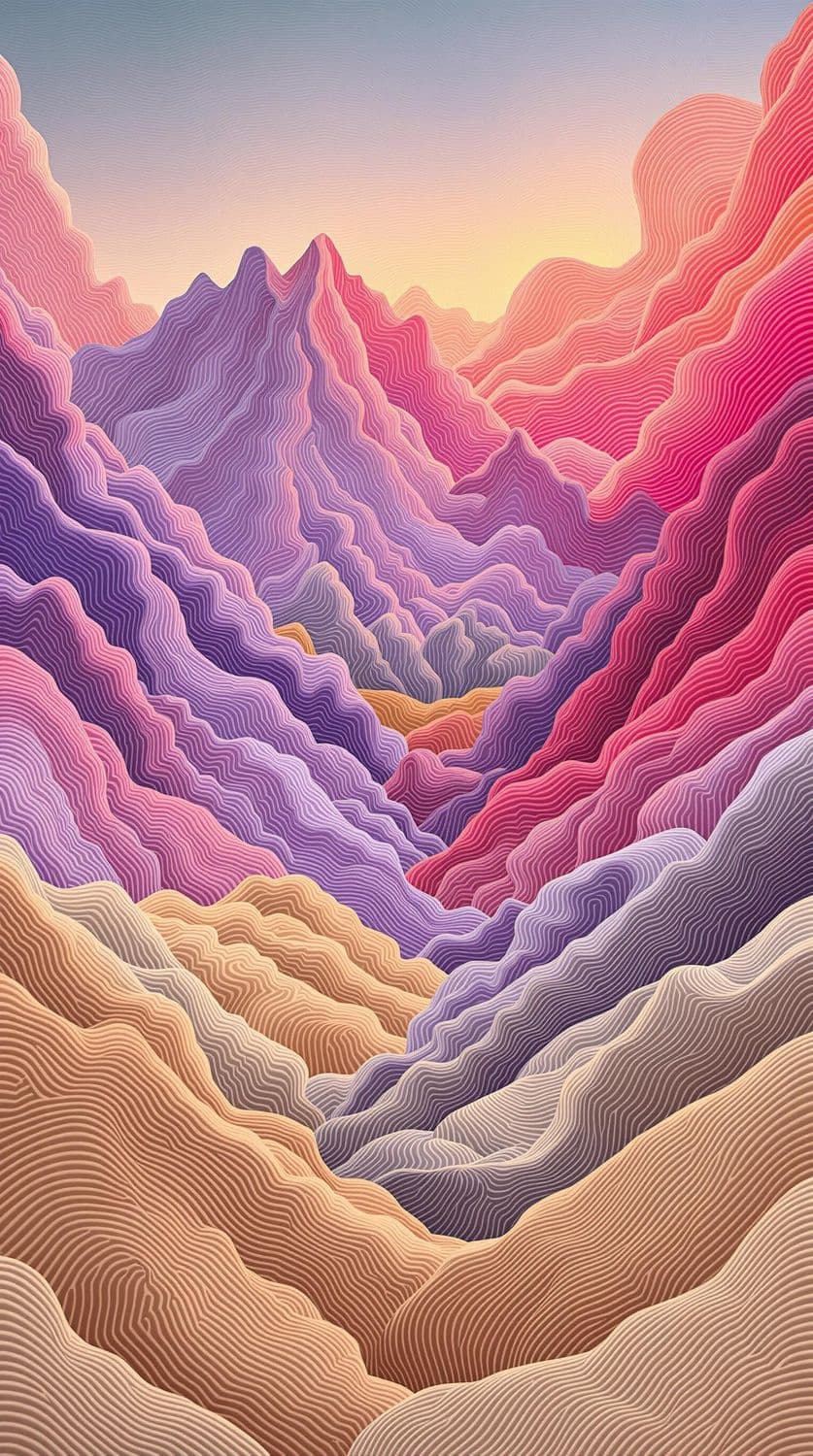 Ribbon Mountains at Dawn