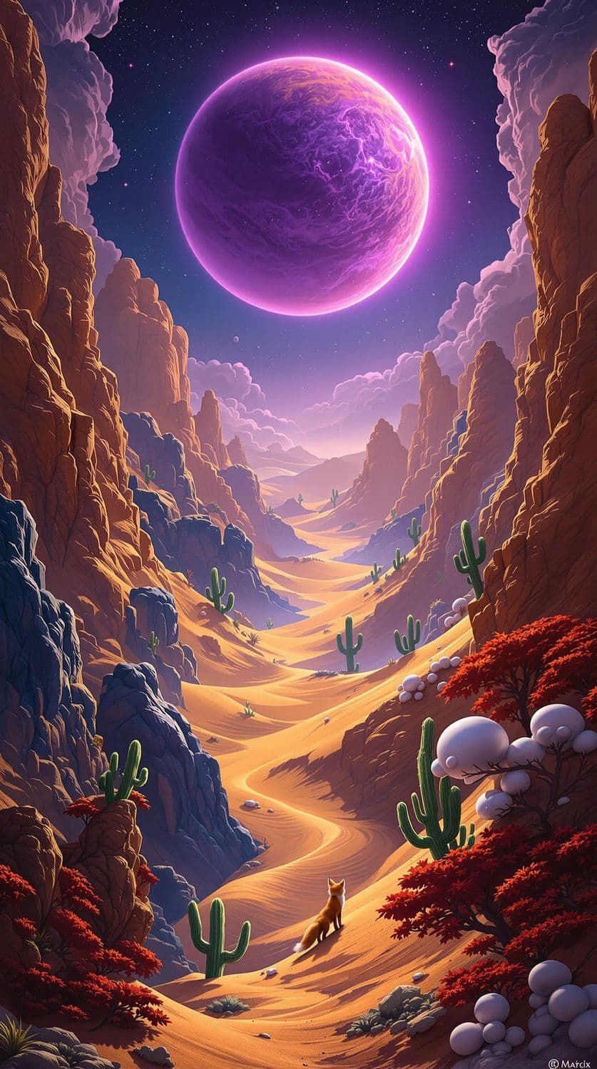 Amethyst Planet Desert