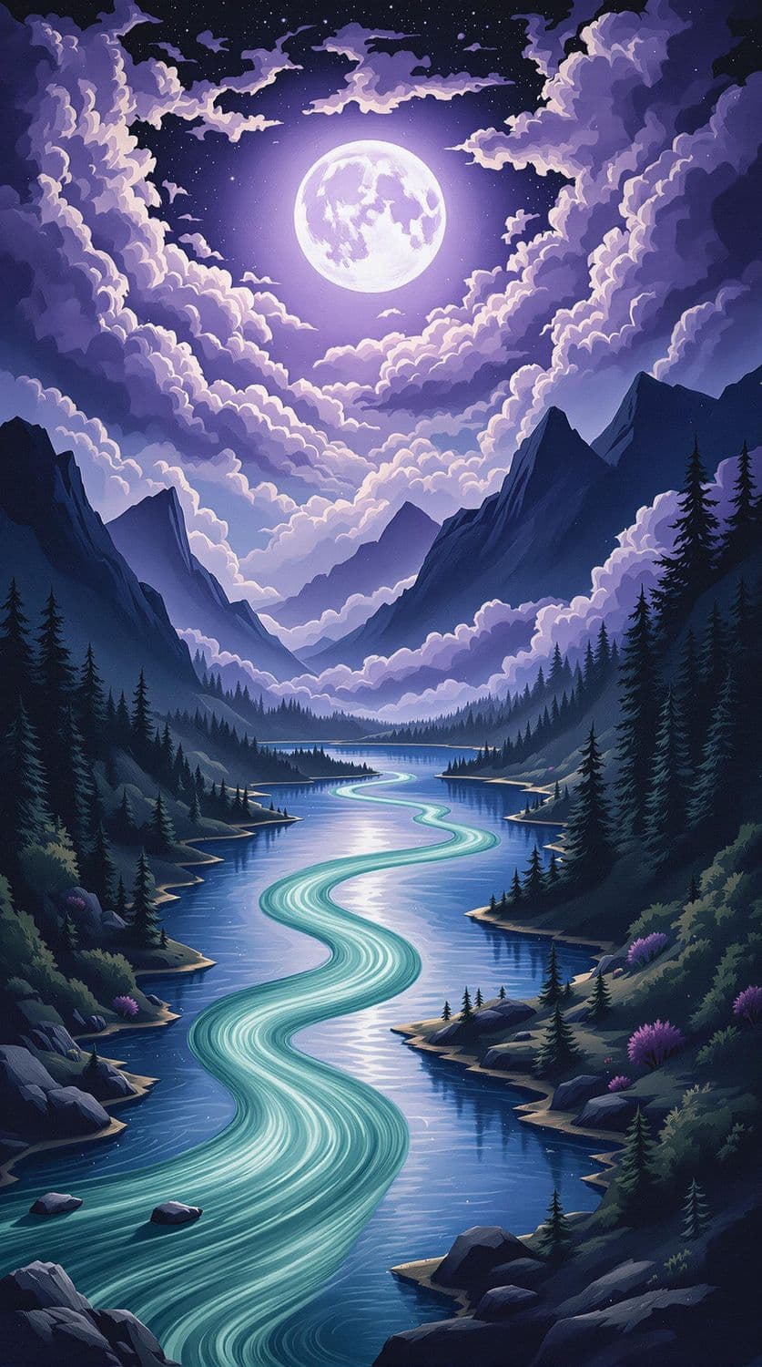 Lavender Moon Dreamscape