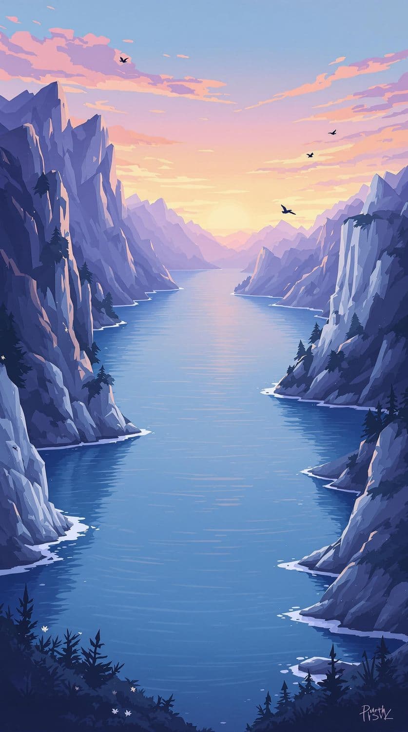 Mountain Lake Sunrise