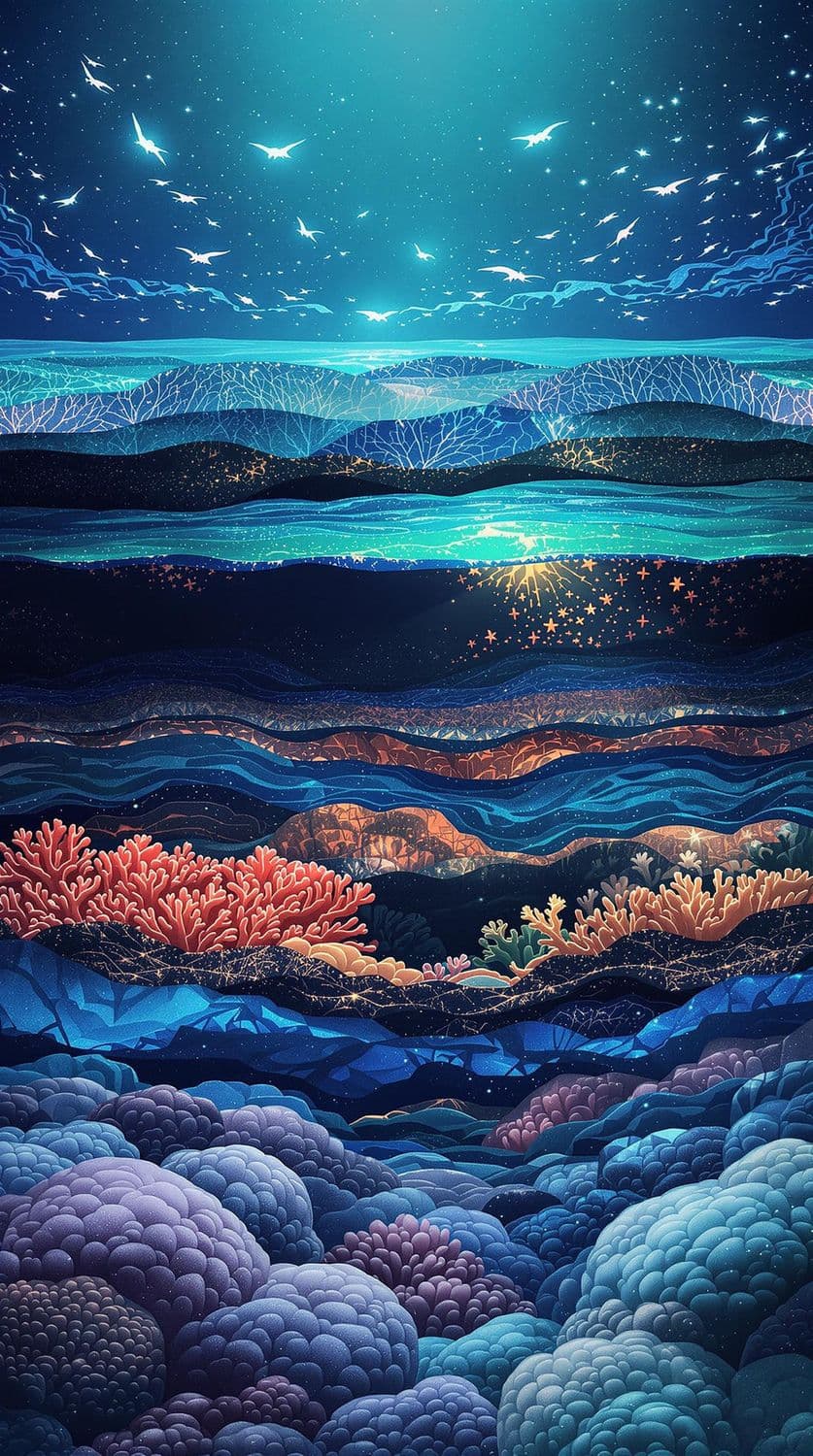 Bioluminescent Coral Dream