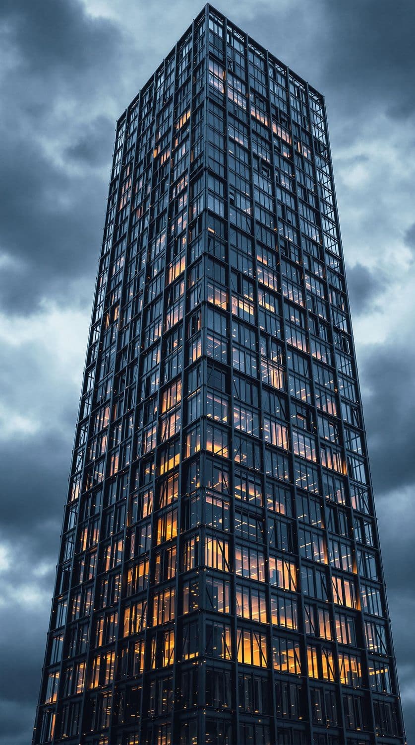 Lattice Skyscraper in Thunder