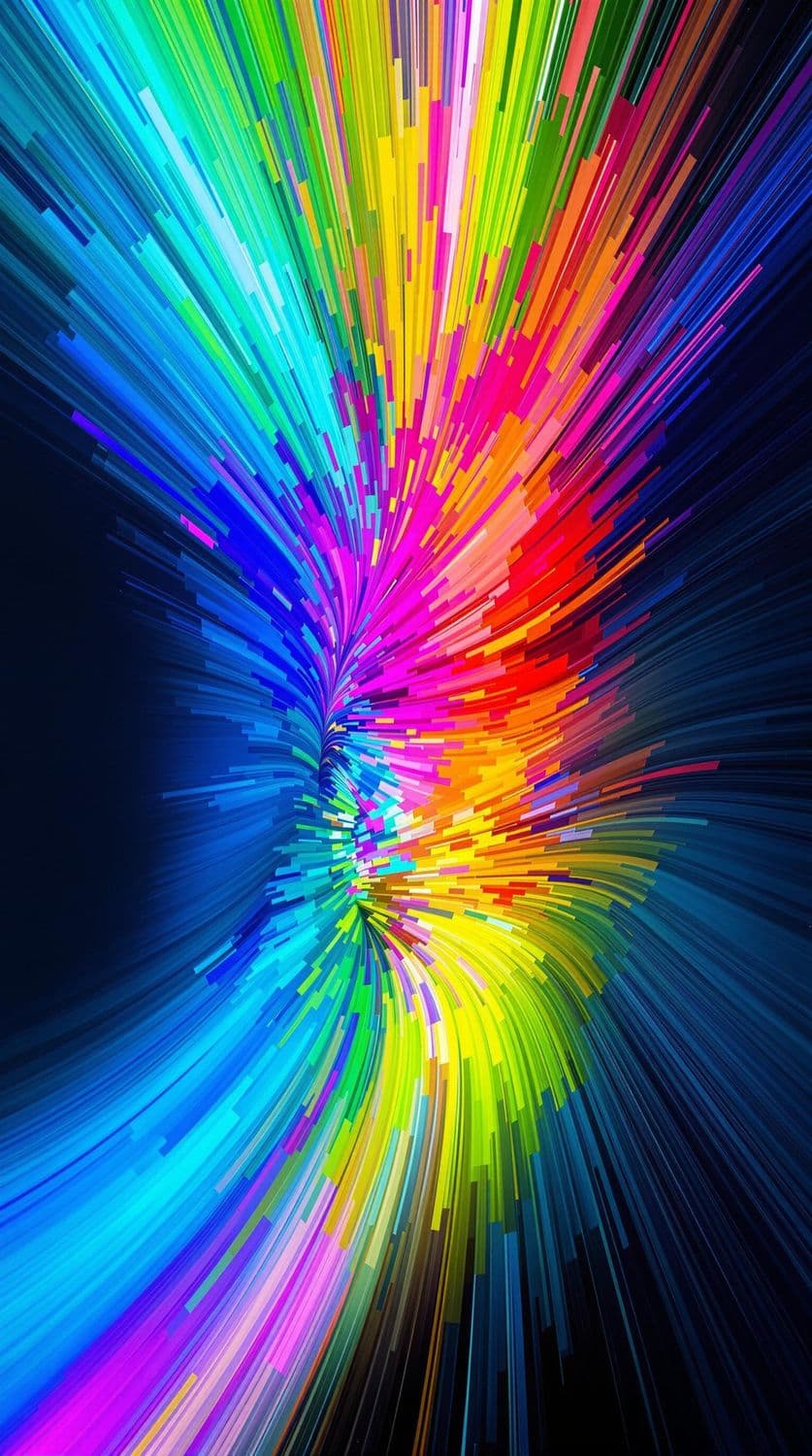 Circular Burst of Color