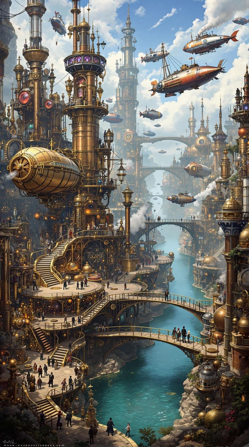 Steampunk Airship Port Adventure