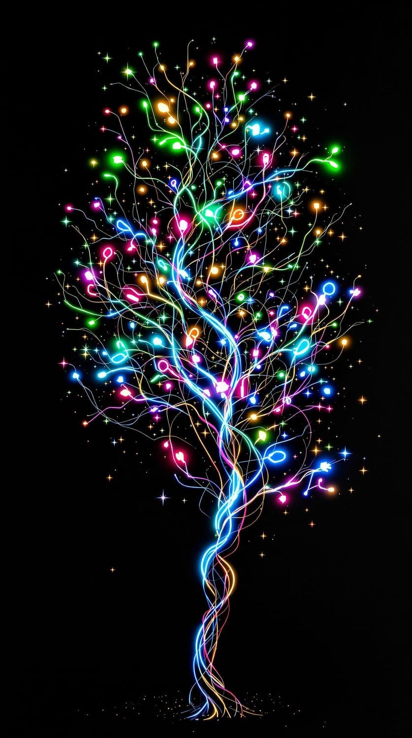 Neon Tree Silhouette