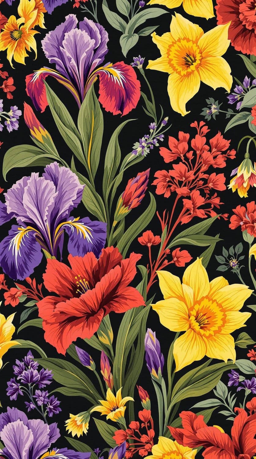 Iris and Daffodil Elegance