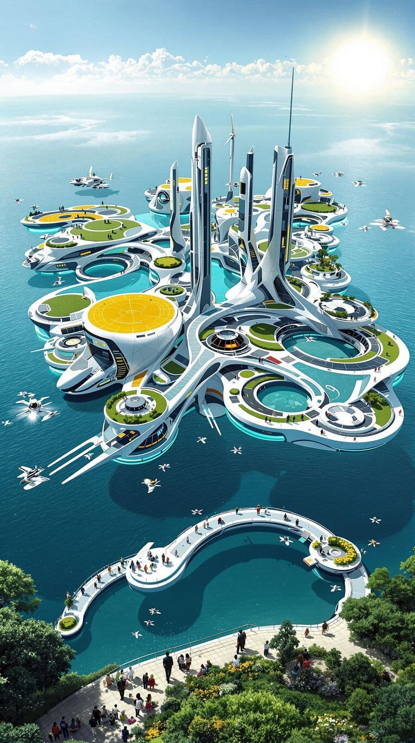 Futuristic Floating City