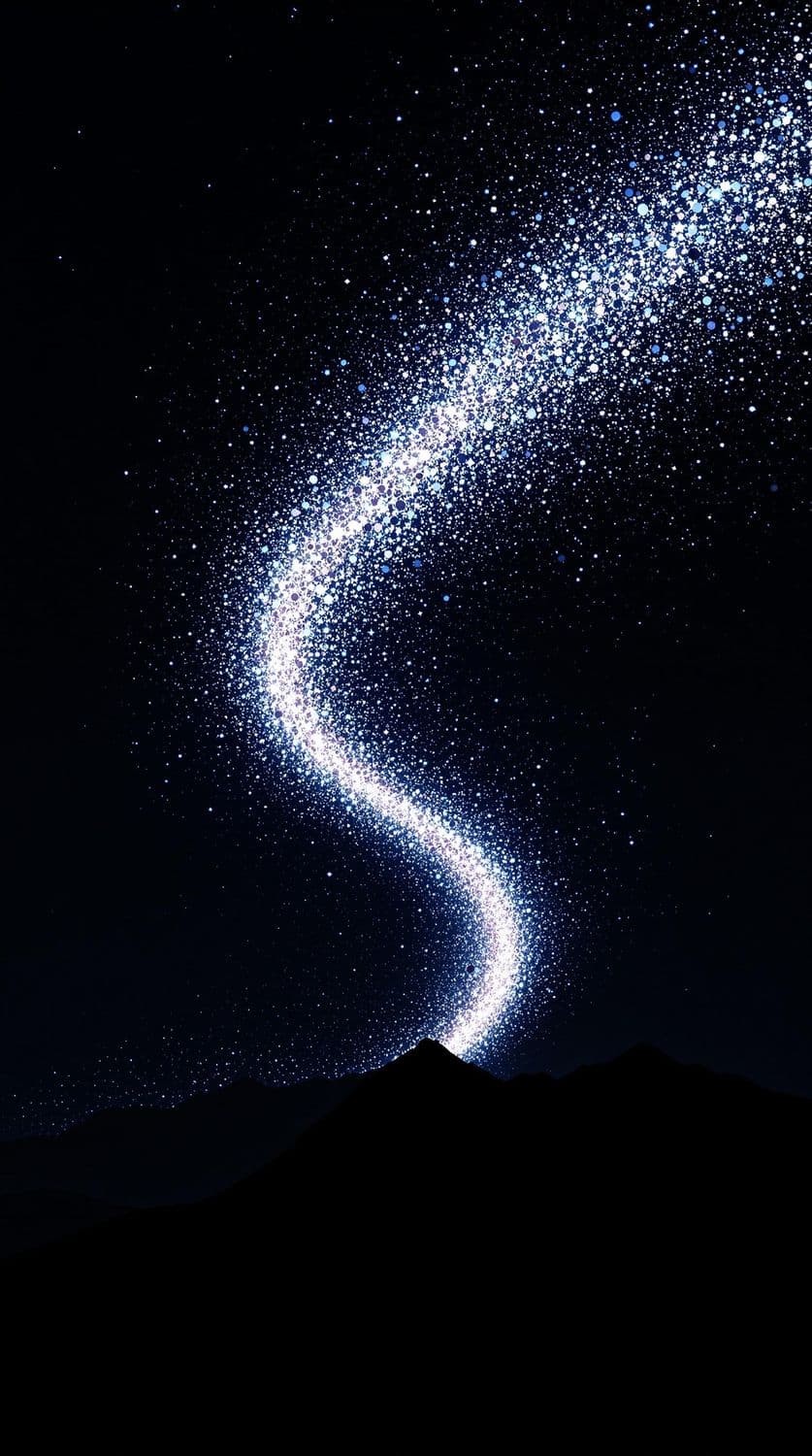 Celestial River Over Mountains