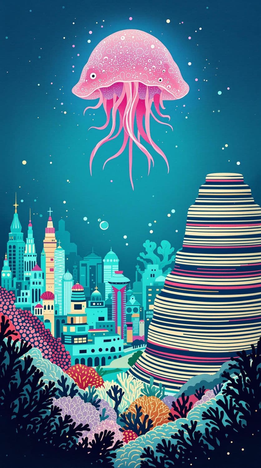 Fantastical Underwater Cityscape