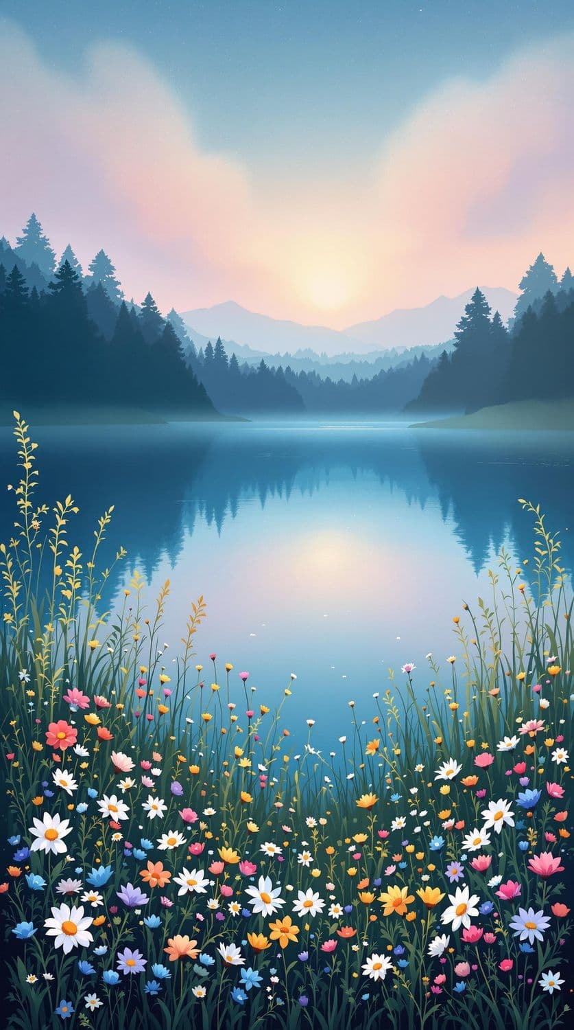 Dawn at the Lakeside