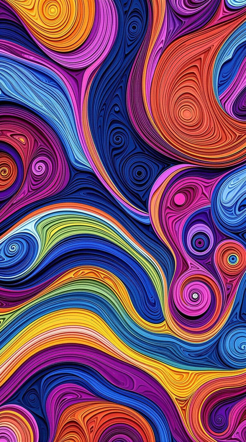 Purple Swirl Symphony