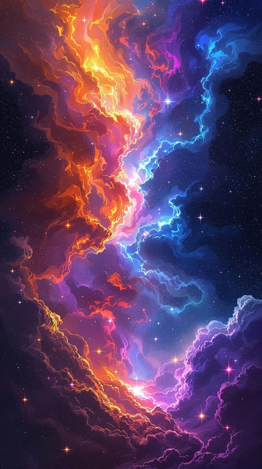 Vibrant Cosmic Vista