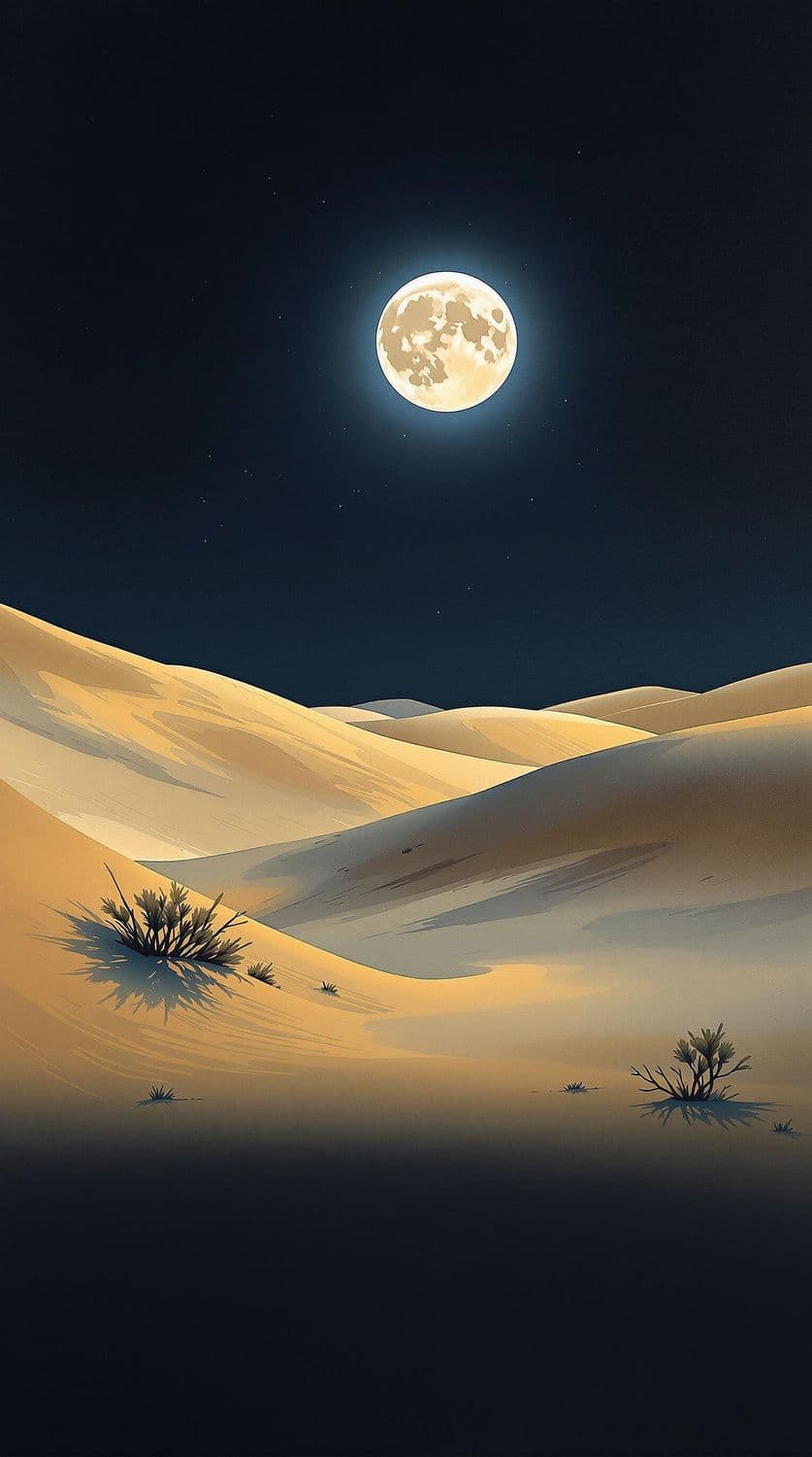 Desert Moonlight Mirage