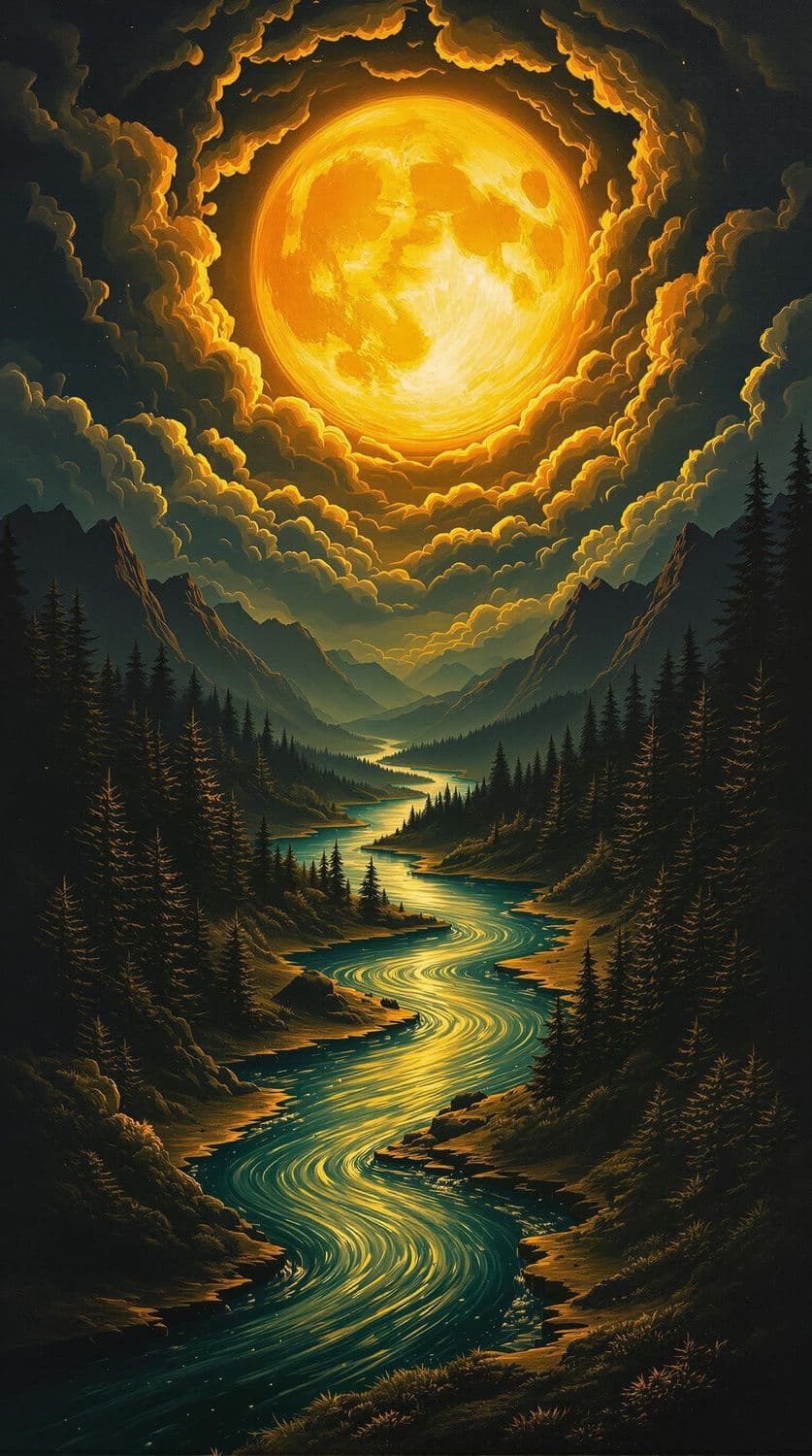 Golden Moonlight Reverie