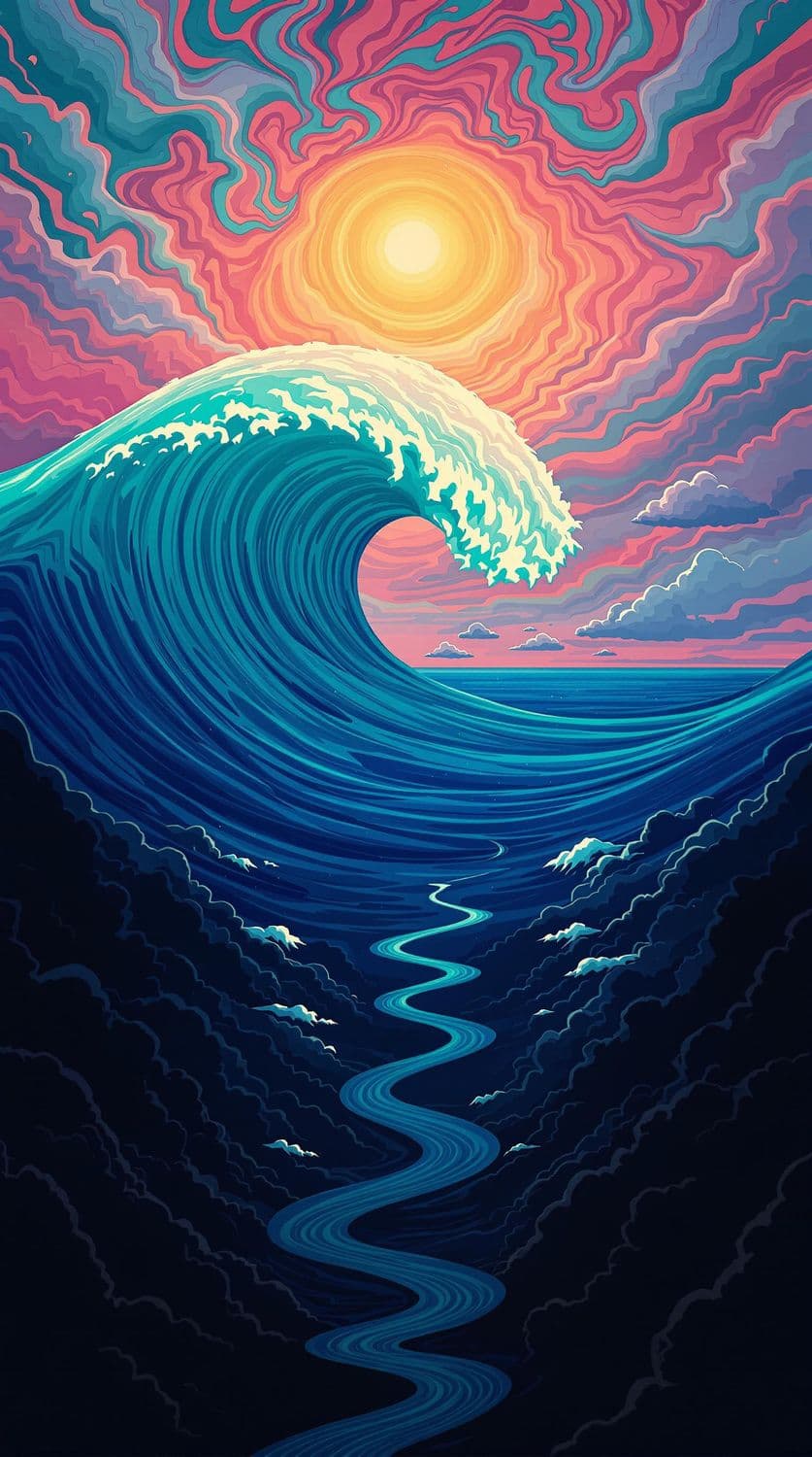 Celestial Ocean Waves