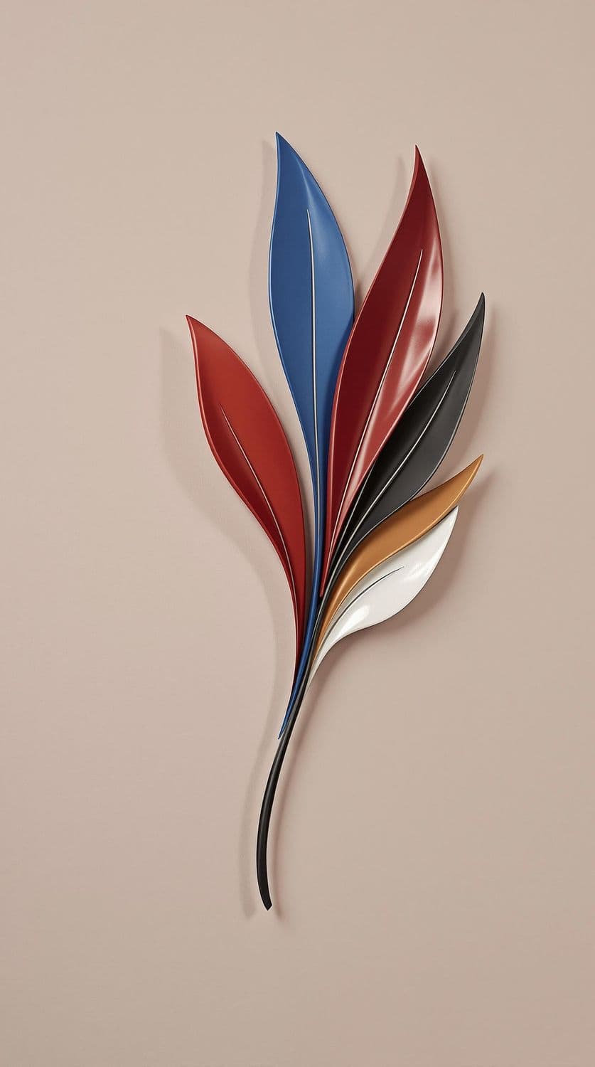 Stylized Bird with Vibrant Feathers