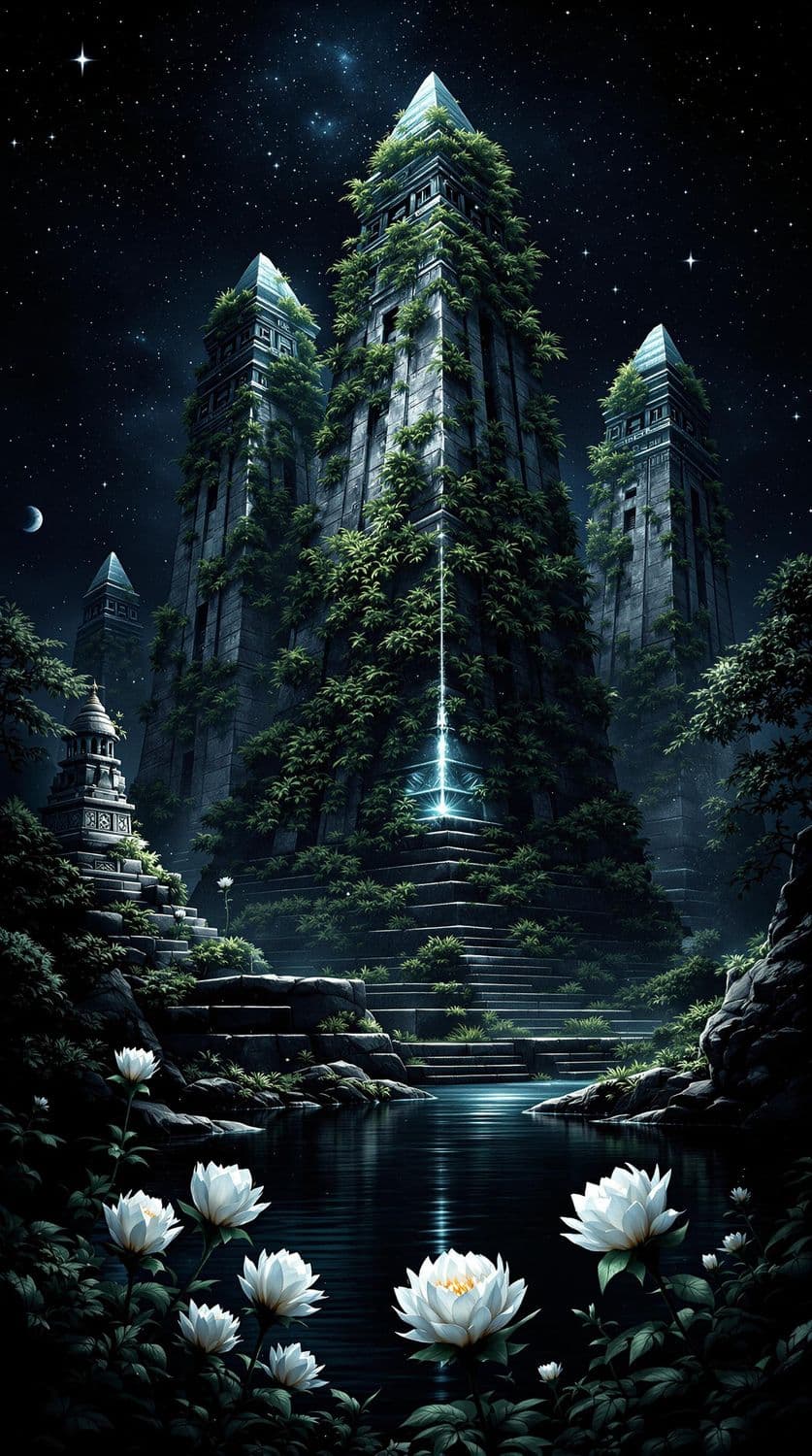 Midnight of the Mayan Pyramids