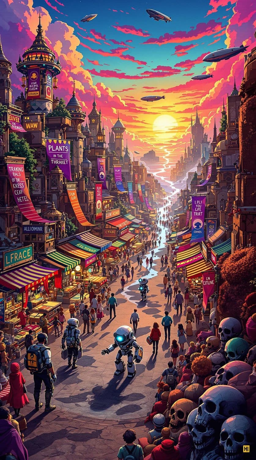 Sky Bazaar of the Floating City