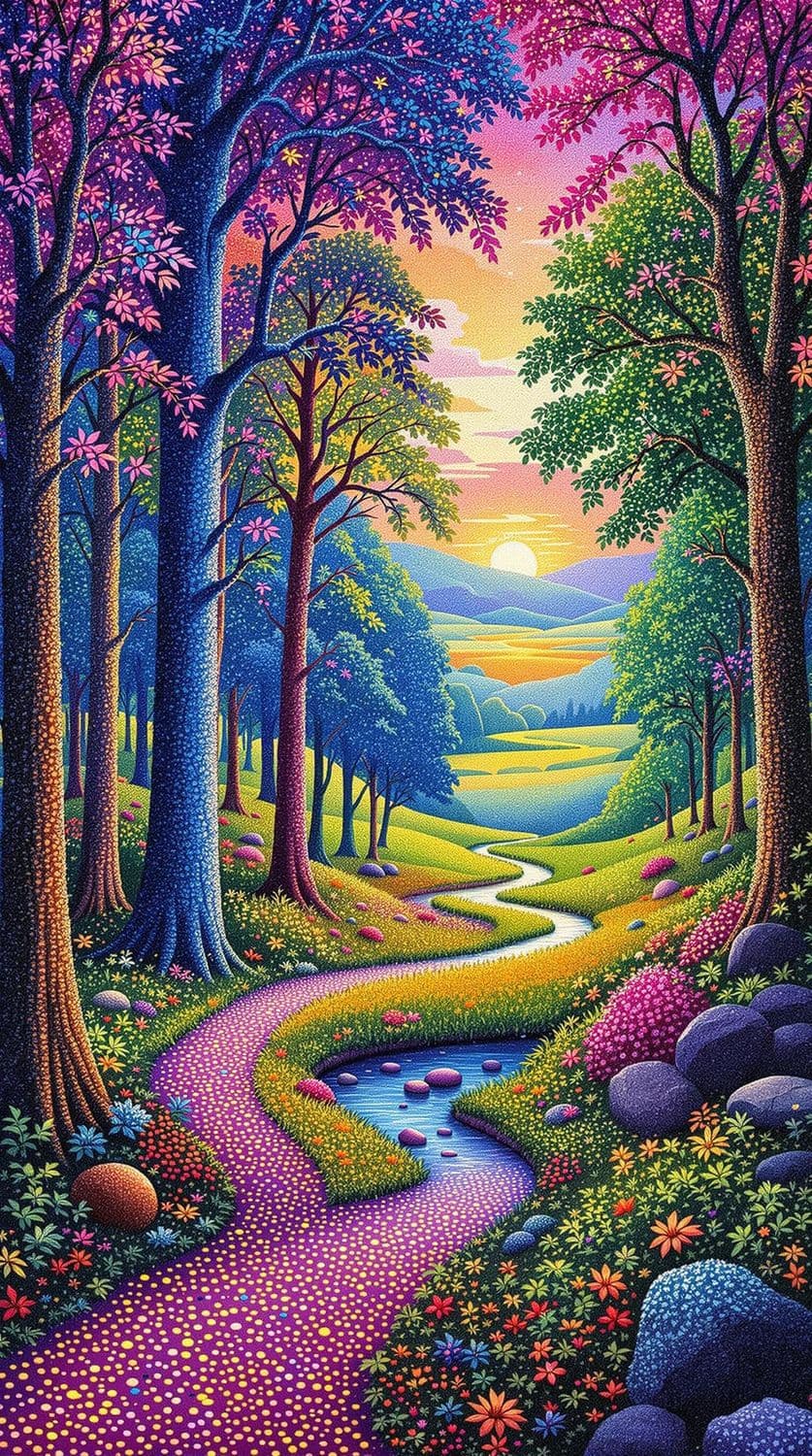 Dawn in the Enchanted Forest