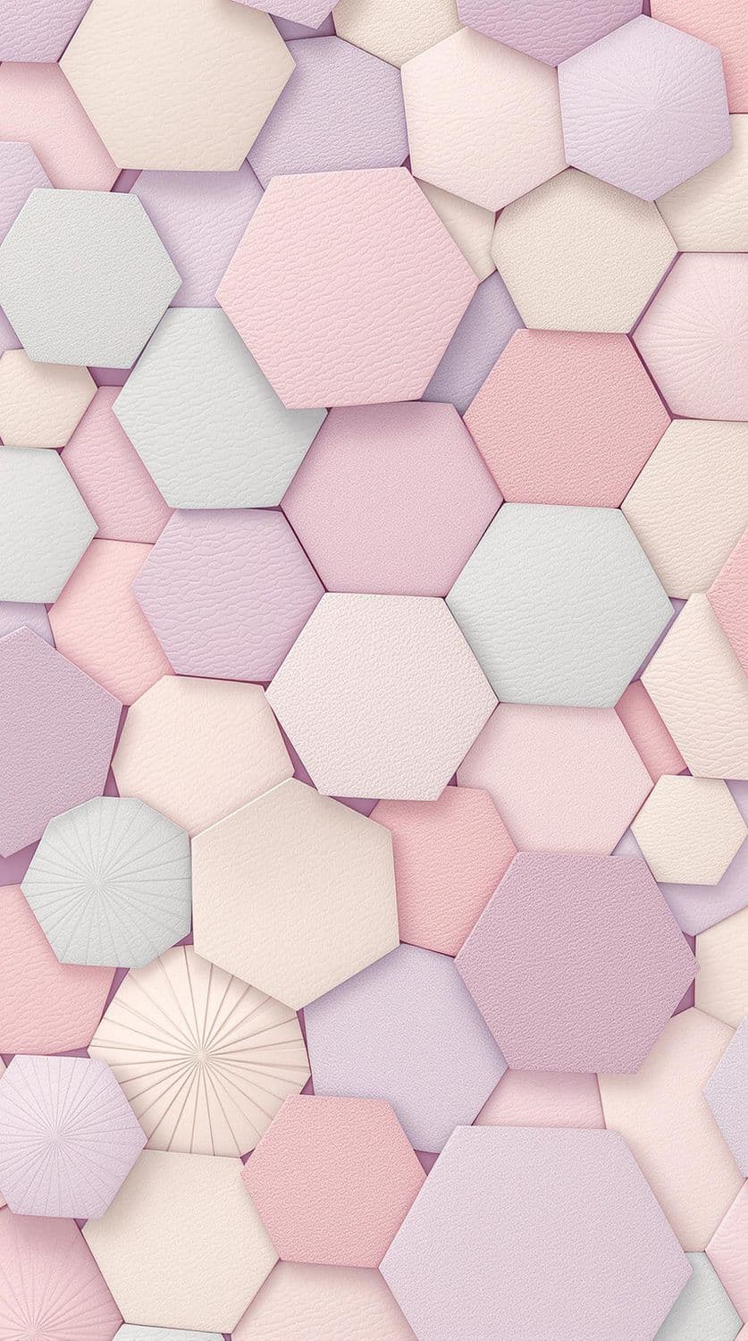 Hexagonal Pastel Quilt