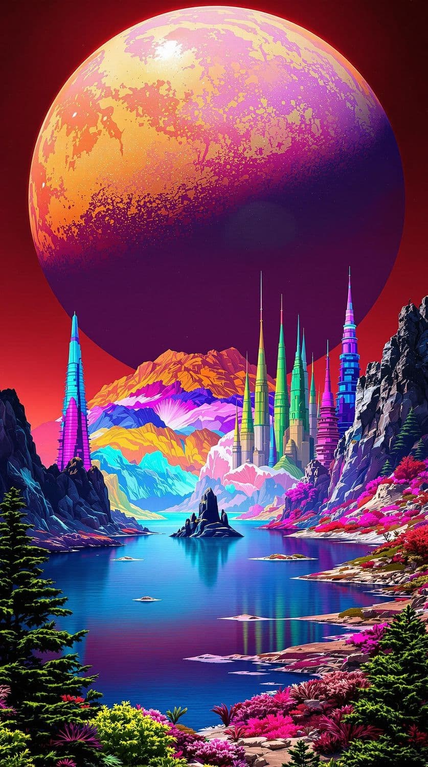 Futuristic Planetary Spires