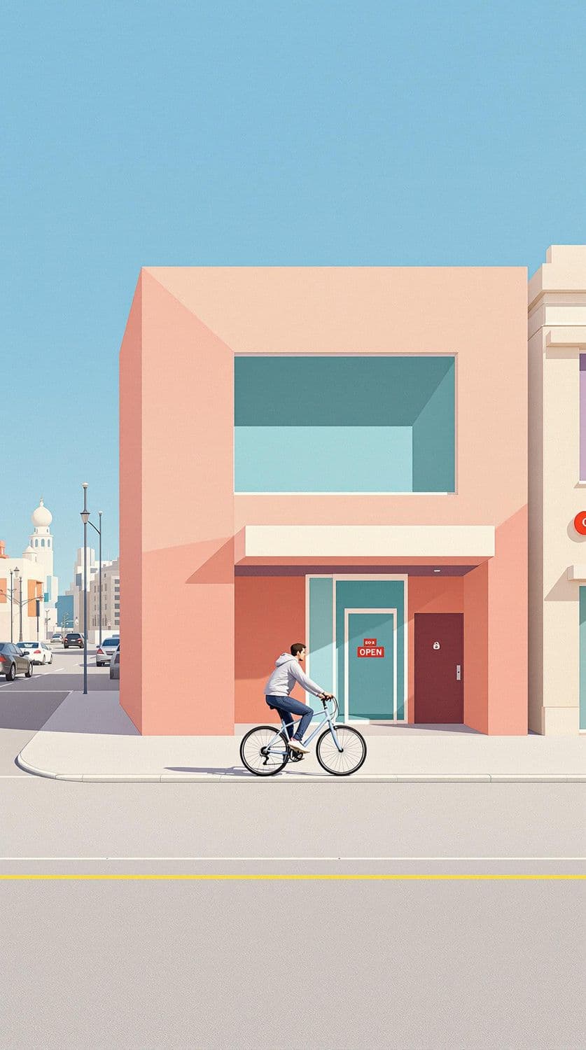 Pastel Bookstore Ride