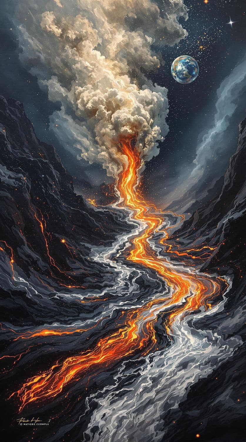 Volcanic Cosmic Eruption