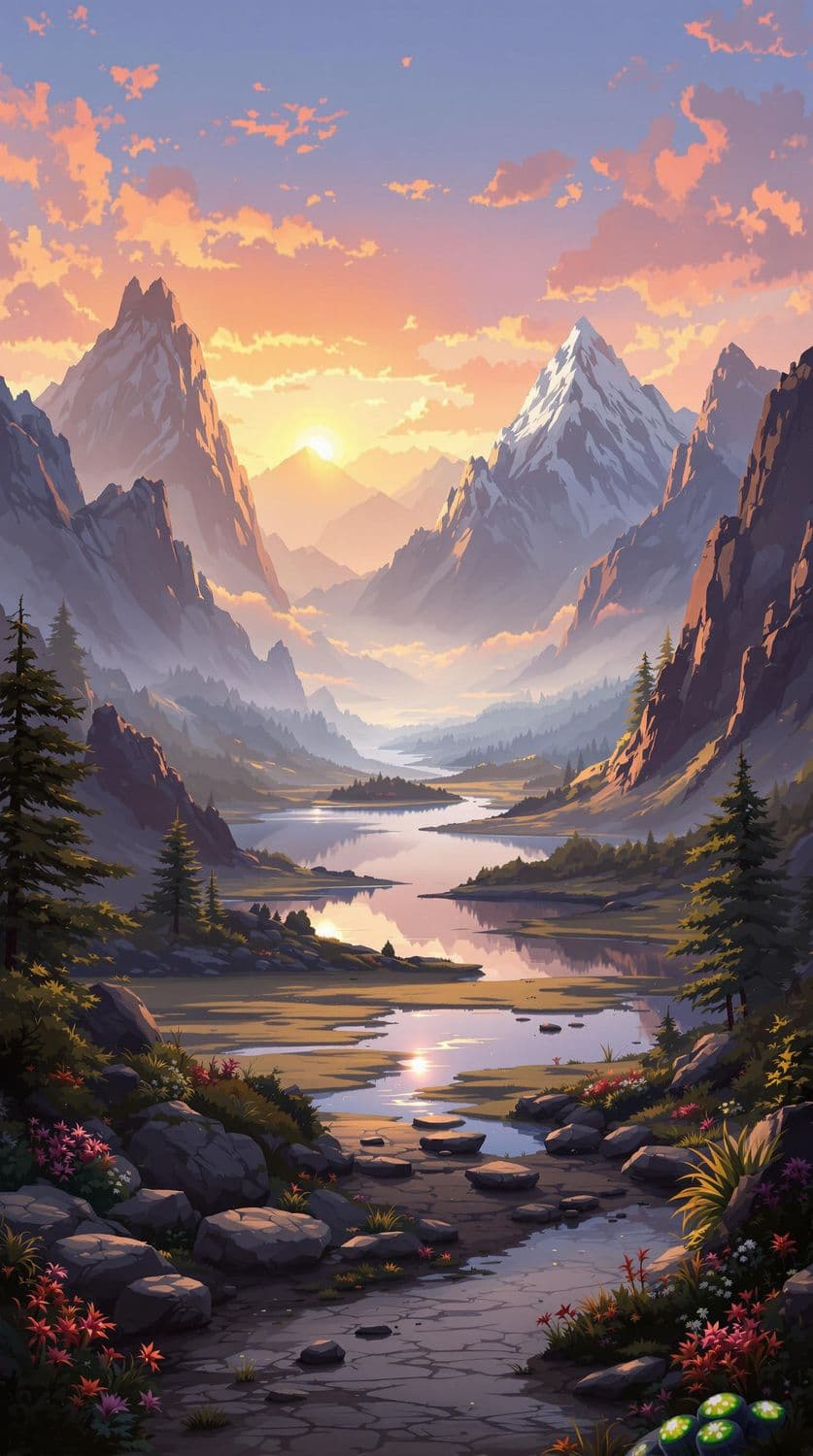 Golden Mountain Sunrise