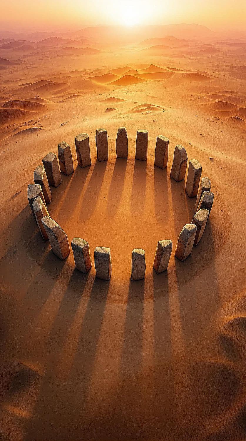 Stone Circle at Sunset