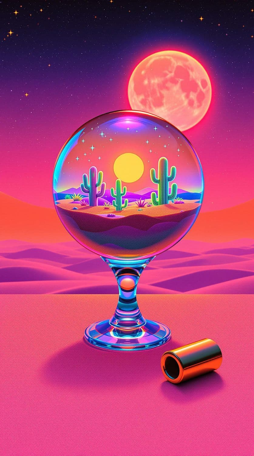 Synthwave Desert Mirage