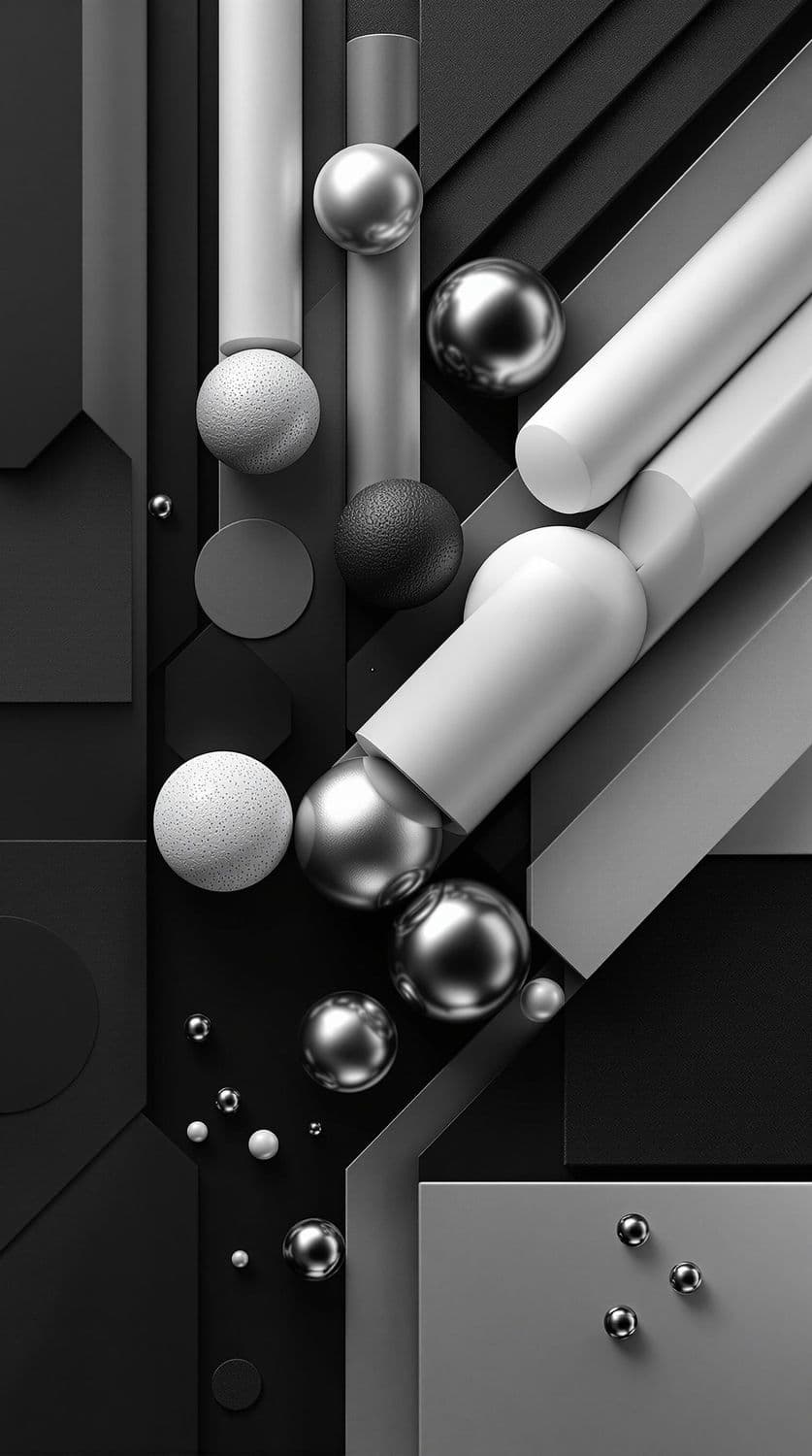 Sophisticated Flow in White and Silver