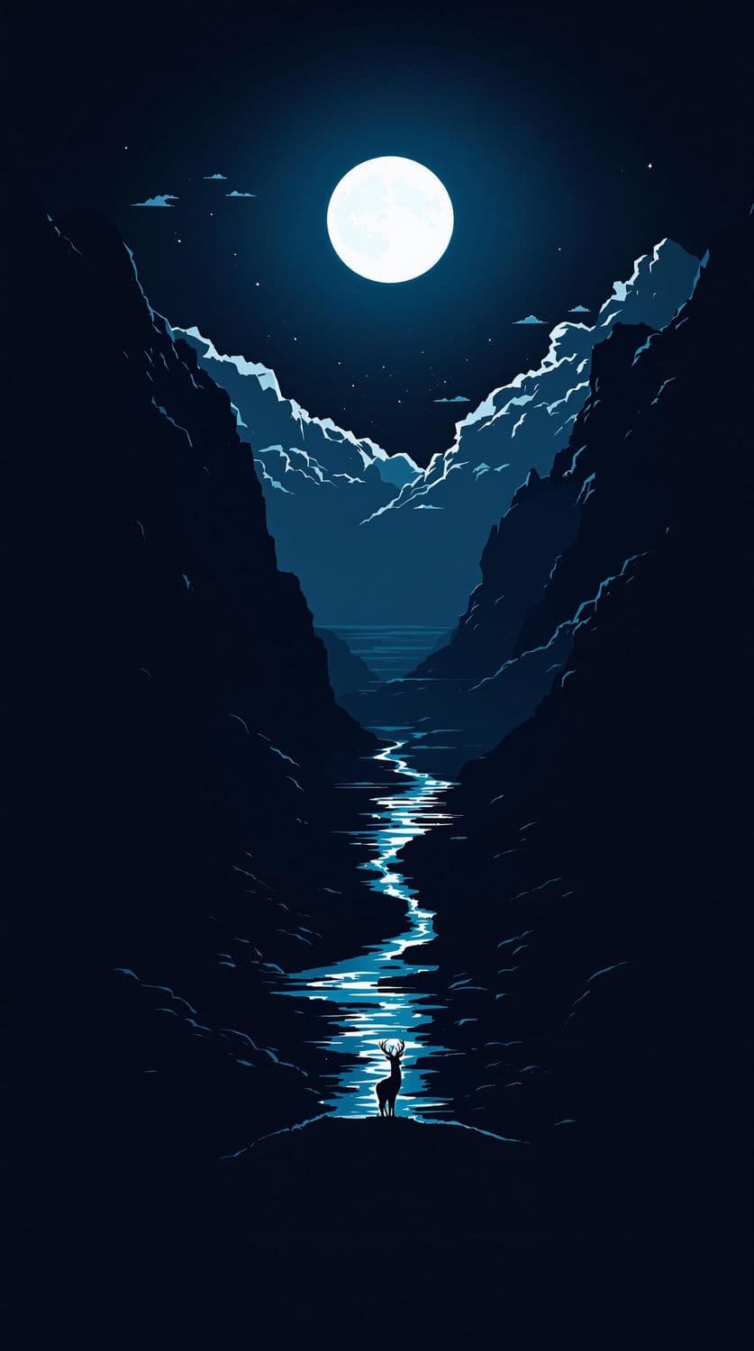 Silent Night in the Mountains