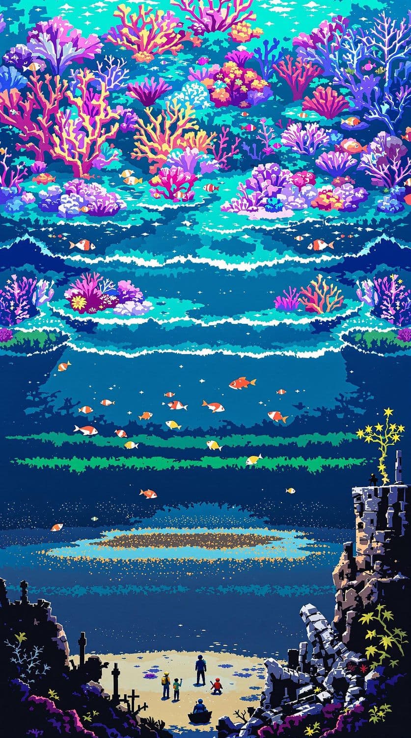 Underwater Adventure Pixel Art