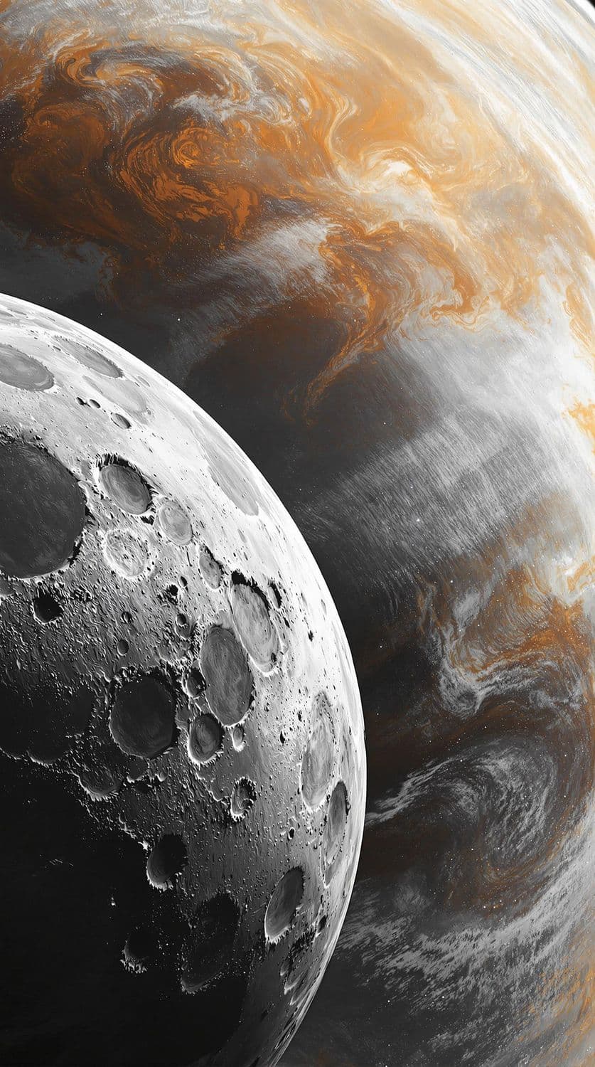 Moon and Gas Giant