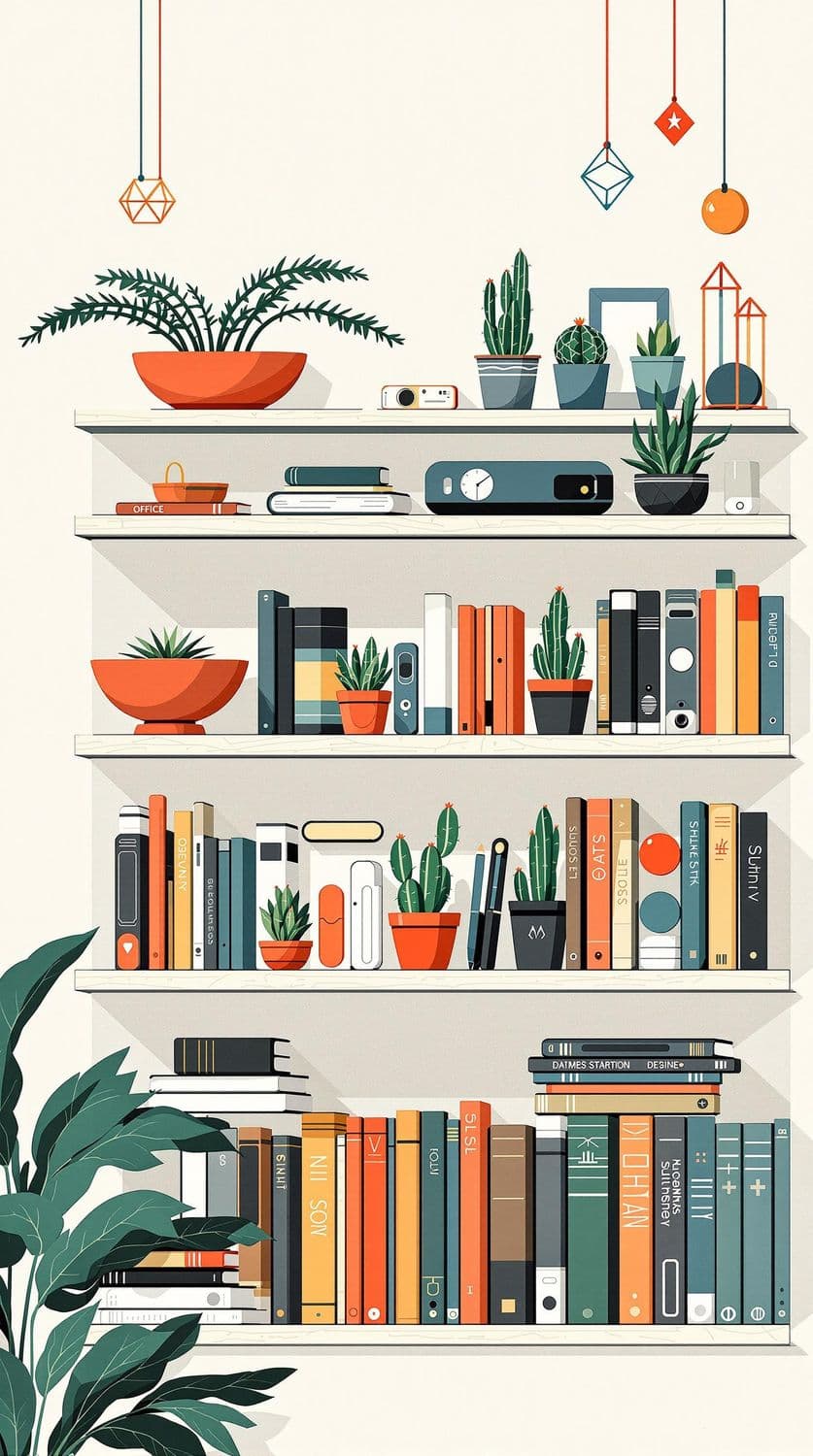 Modern Office Shelf