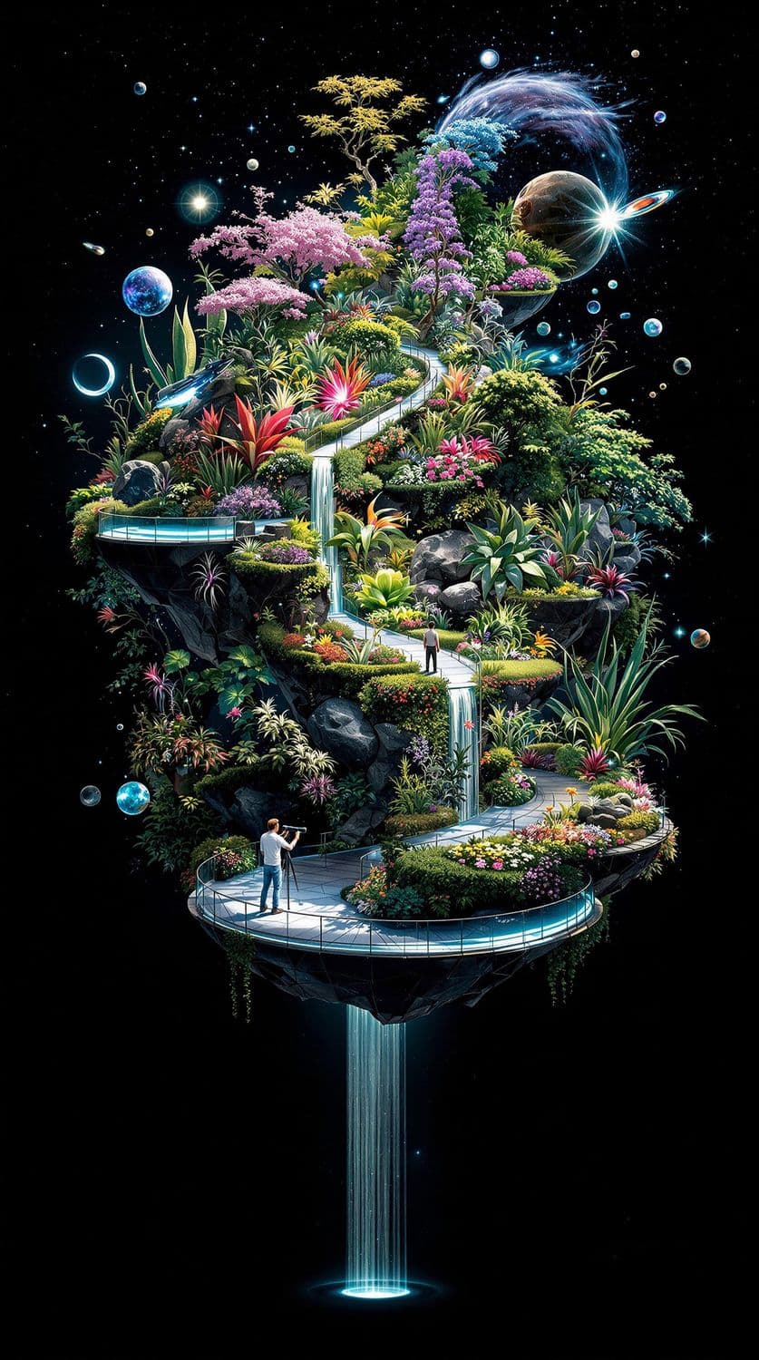 Cosmic Celestial Garden