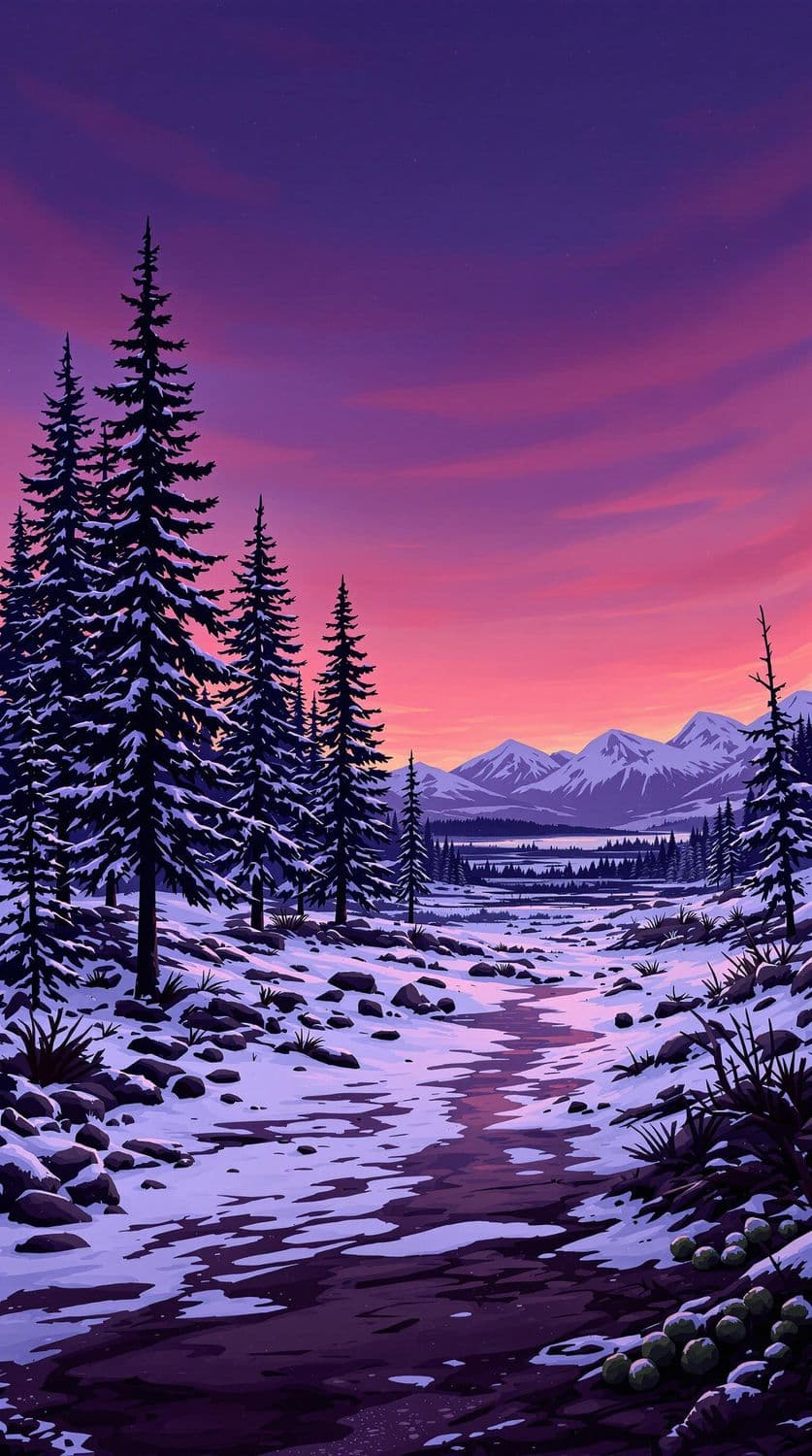 Winter Twilight Tranquility