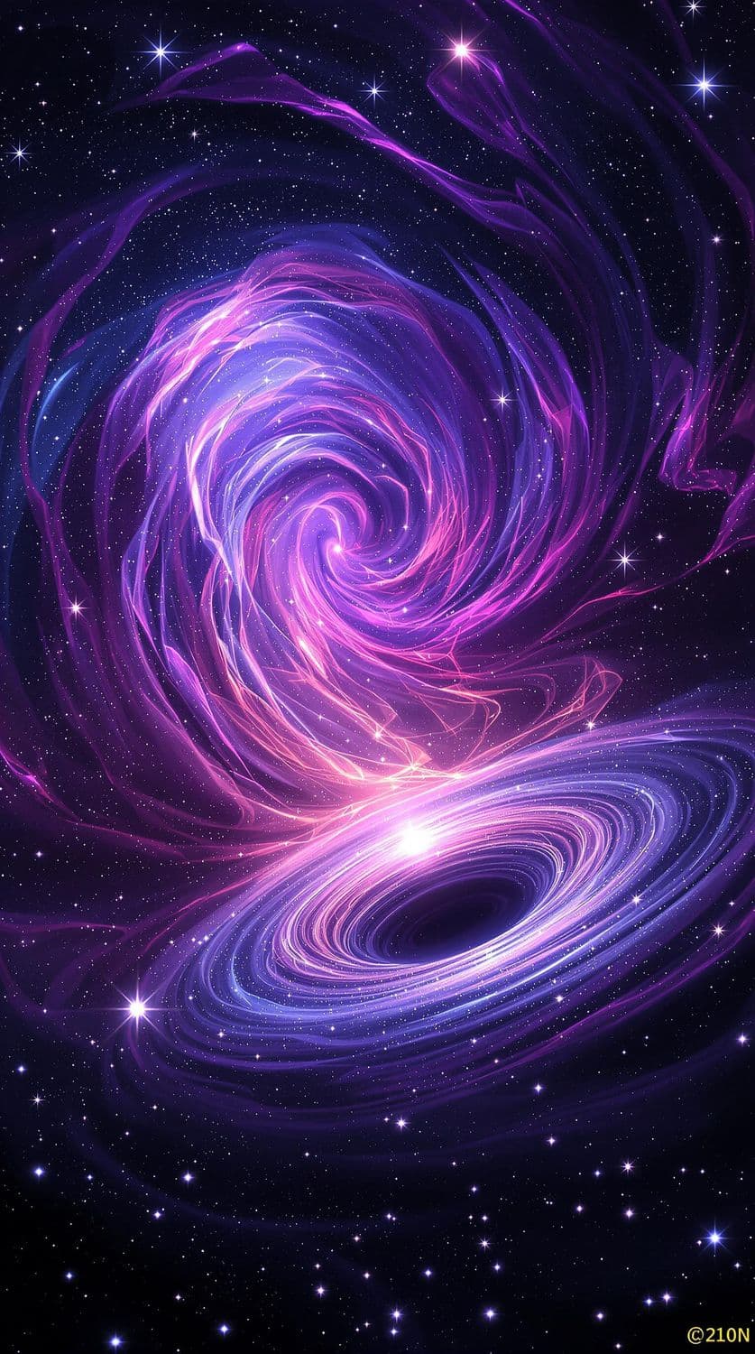 Cosmic Nebula Swirl