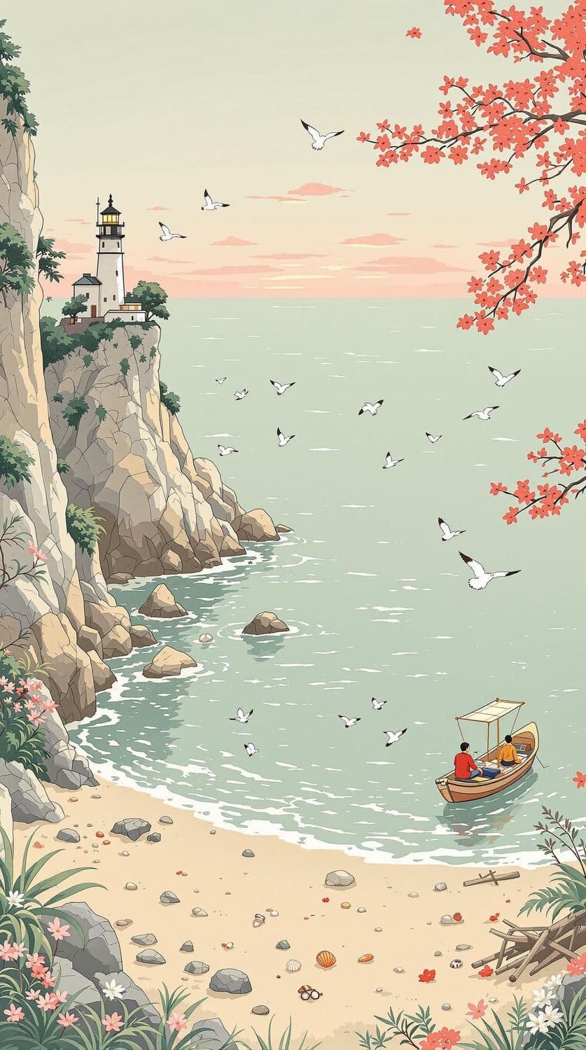 Sunset on the East Asian Coast